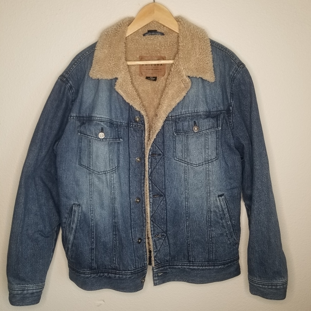 VINTAGE DENIM SHERPA JACKET ARIZONA